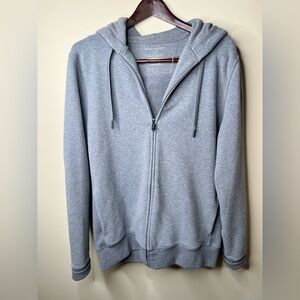 NWOT Men’s Mack Weldon ACE Grey Full Zip Hoodie. L. Premium French. Minimalist.